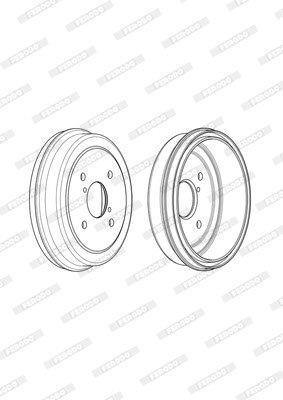 SD4210 MP - REAR BRAKE DRUM - NISSAN HARDBODY,NAVAR,PATHFINDER